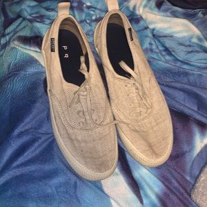 Tans and white sperry